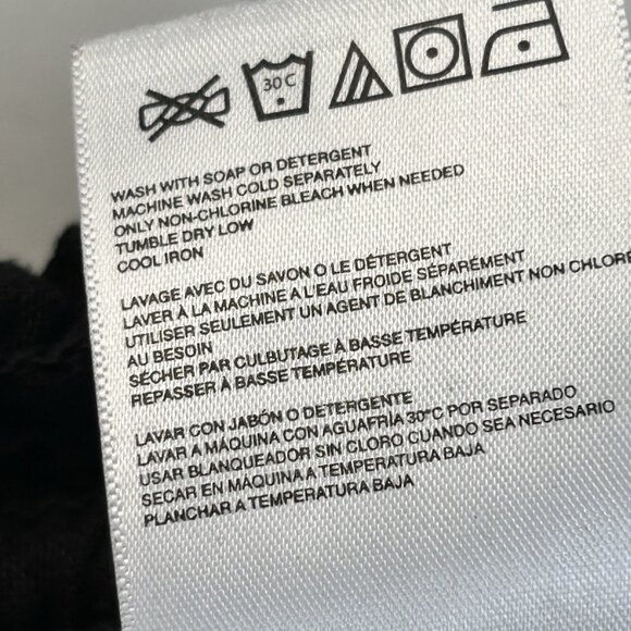 Roxy Oceanside Beach Pant Linen Blend Black Lounge Pants Womens Size Small Flowy - Picture 12 of 13